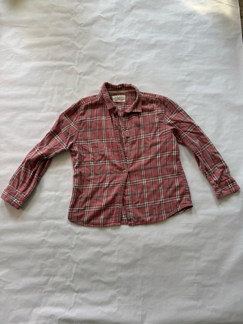 Men's Red Plaid Button-Up Shirt